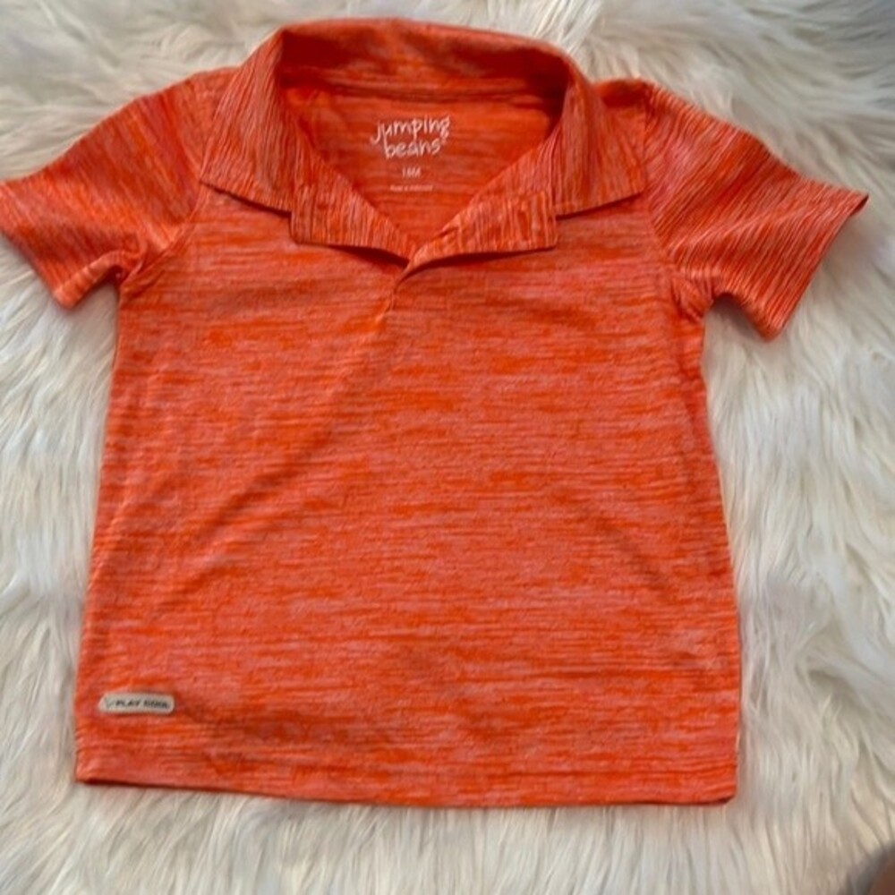 Jumping Beans Boys Active Orange Polo Size 18m